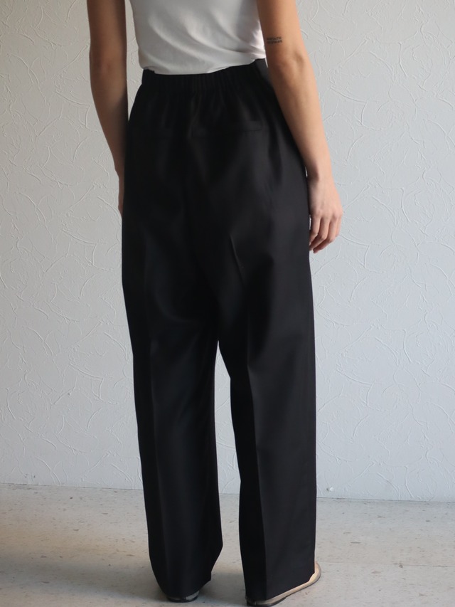 TR twill tuck  pants (black)
