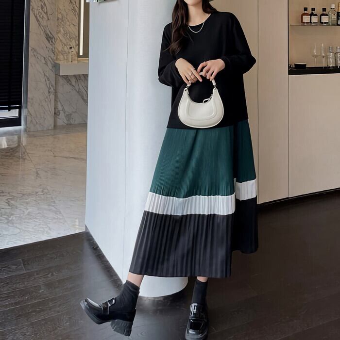 【最終価格・新品】STELLA MARINA　ロングワンピース　大きいサイズ