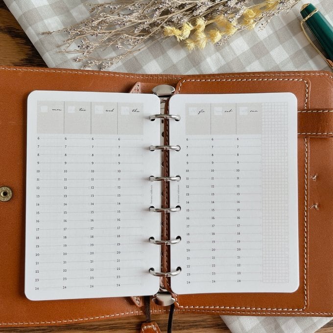 ミニ6穴サイズ/バーチカルウィークリーリフィル | Pay ID