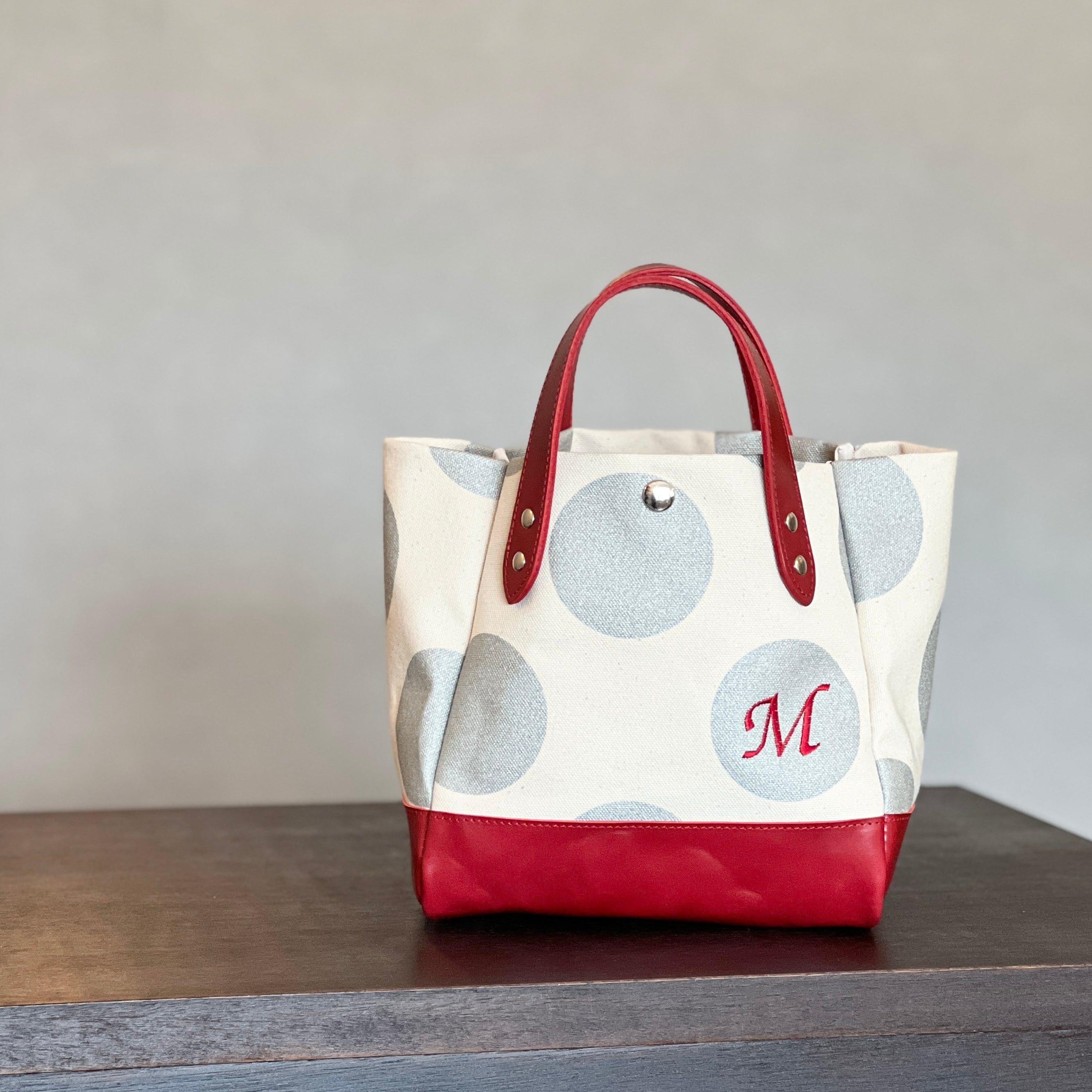 セミオーダー】スクエアトート Sサイズ Type B キャンバス×キャンバス