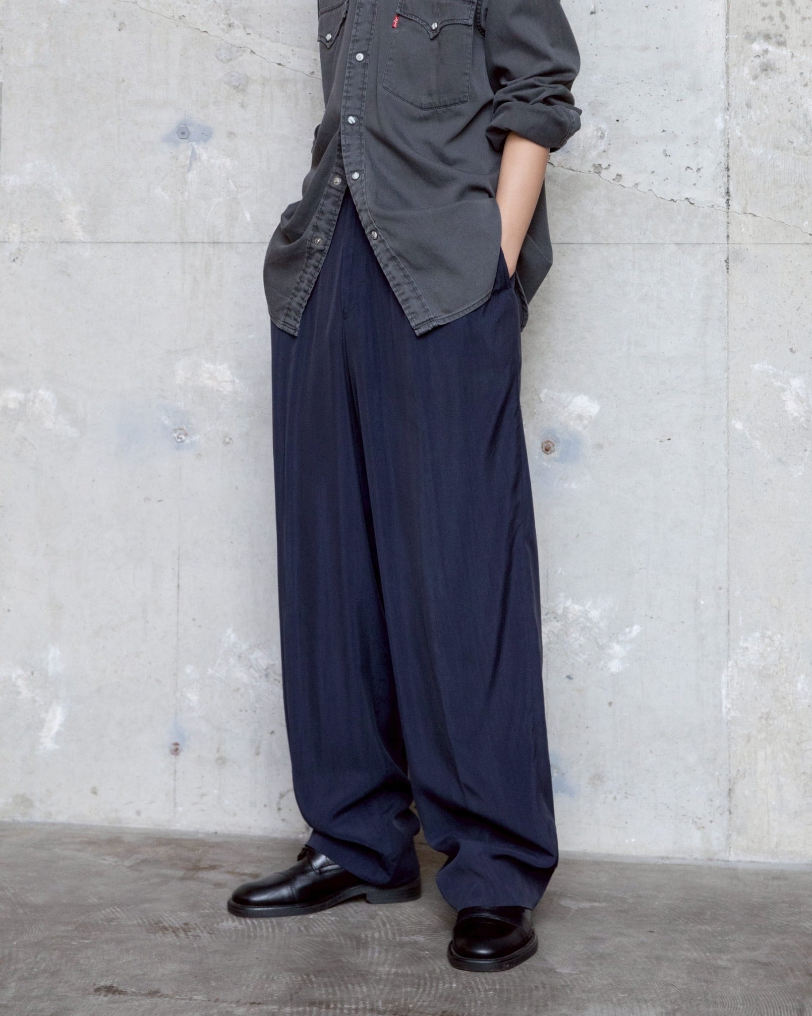 雰囲気◎ 90s~00s TIP WAY Wool Wide Slacks 雰囲気◎ 90s~00s TIP WAY Wool Wide Slacks WIRROW -Wool Tropical