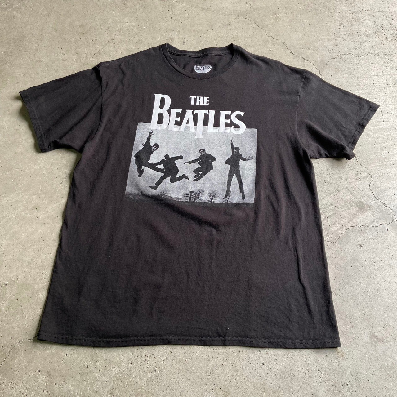THE BEATLES ビートルズ バンドTシャツ メンズXL 古着 黒 ブラック【T 