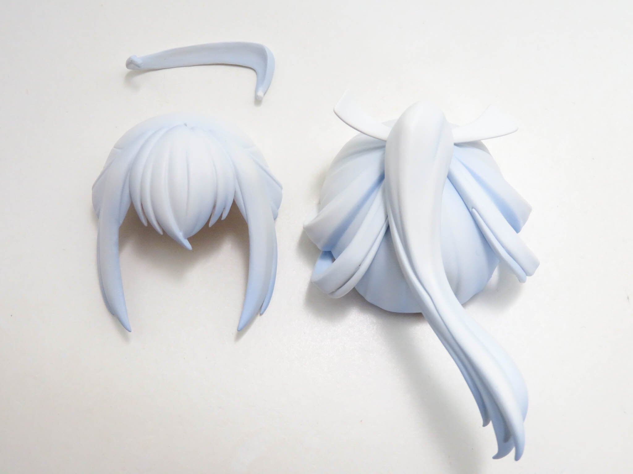 再入荷(A-ランク)【2351】 ナナオ=ヒビヤ 髪パーツ ポニーテール(灰) ねんどろいど