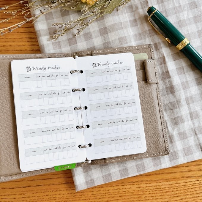 マイクロ5サイズ/週間トラッカーリフィル