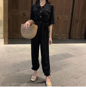 5部袖 オールインワン　AJ33167-3121