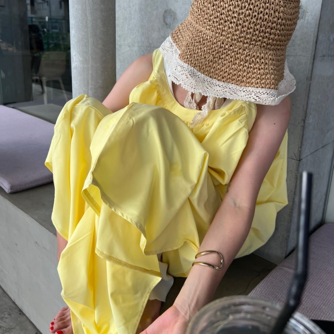 big flare gather dress_LN01006