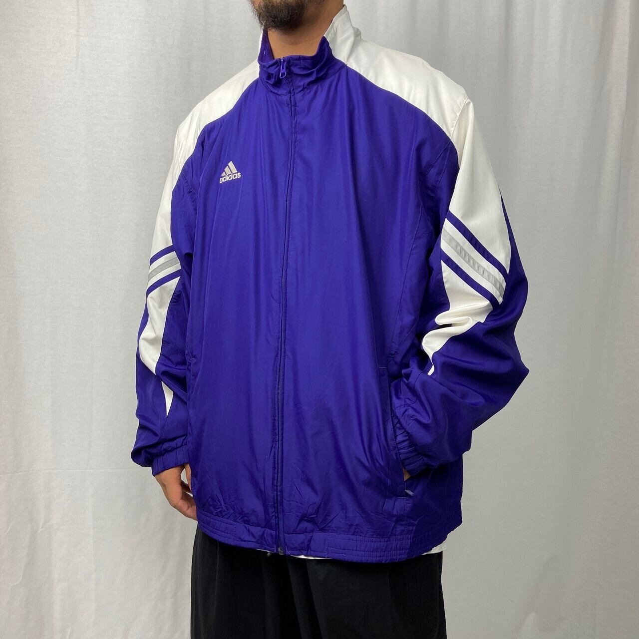 adidas vintage 00s track jacket XL white