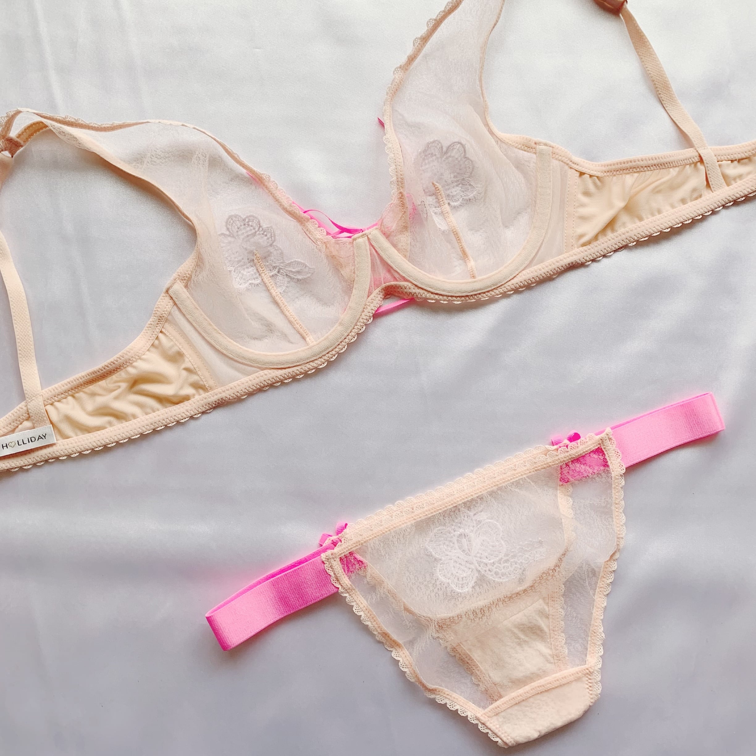 ◇即納・再入荷◇ MIMI HOLLIDAY Flower Ribbon Bra set 32C×S | THE