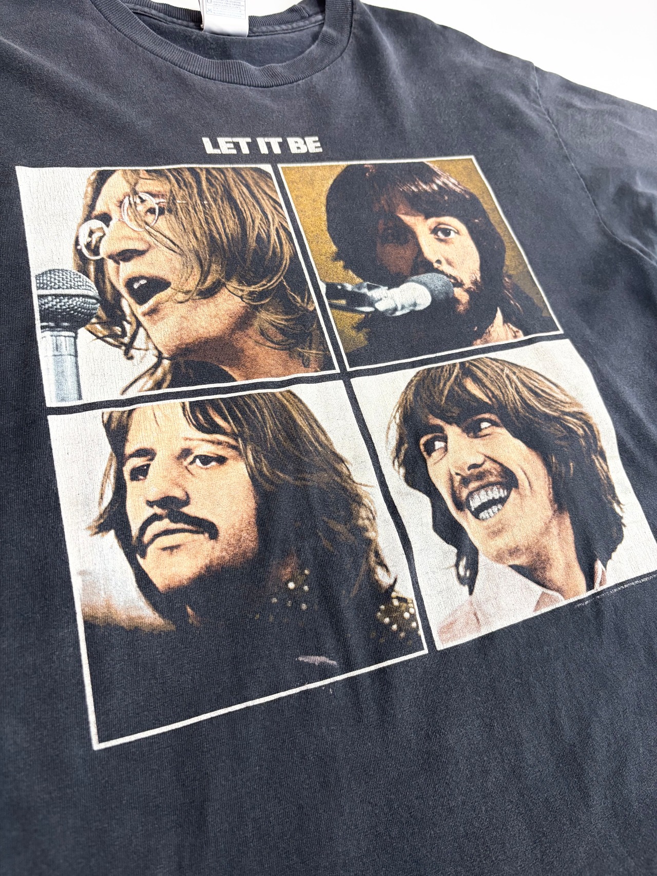 00s The Beatles "LET IT BE" Rock Tee Size L
