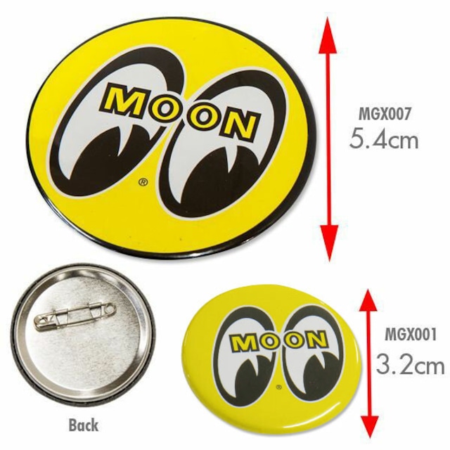 MOON カン バッジ 　5.4cm