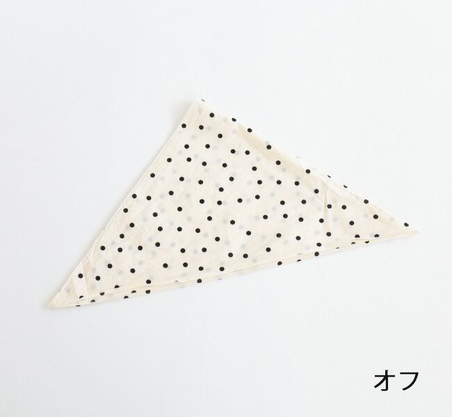 プリット prit 60/1ローン水玉プリント三角ストール(P01141)全2色【ネコポス可】