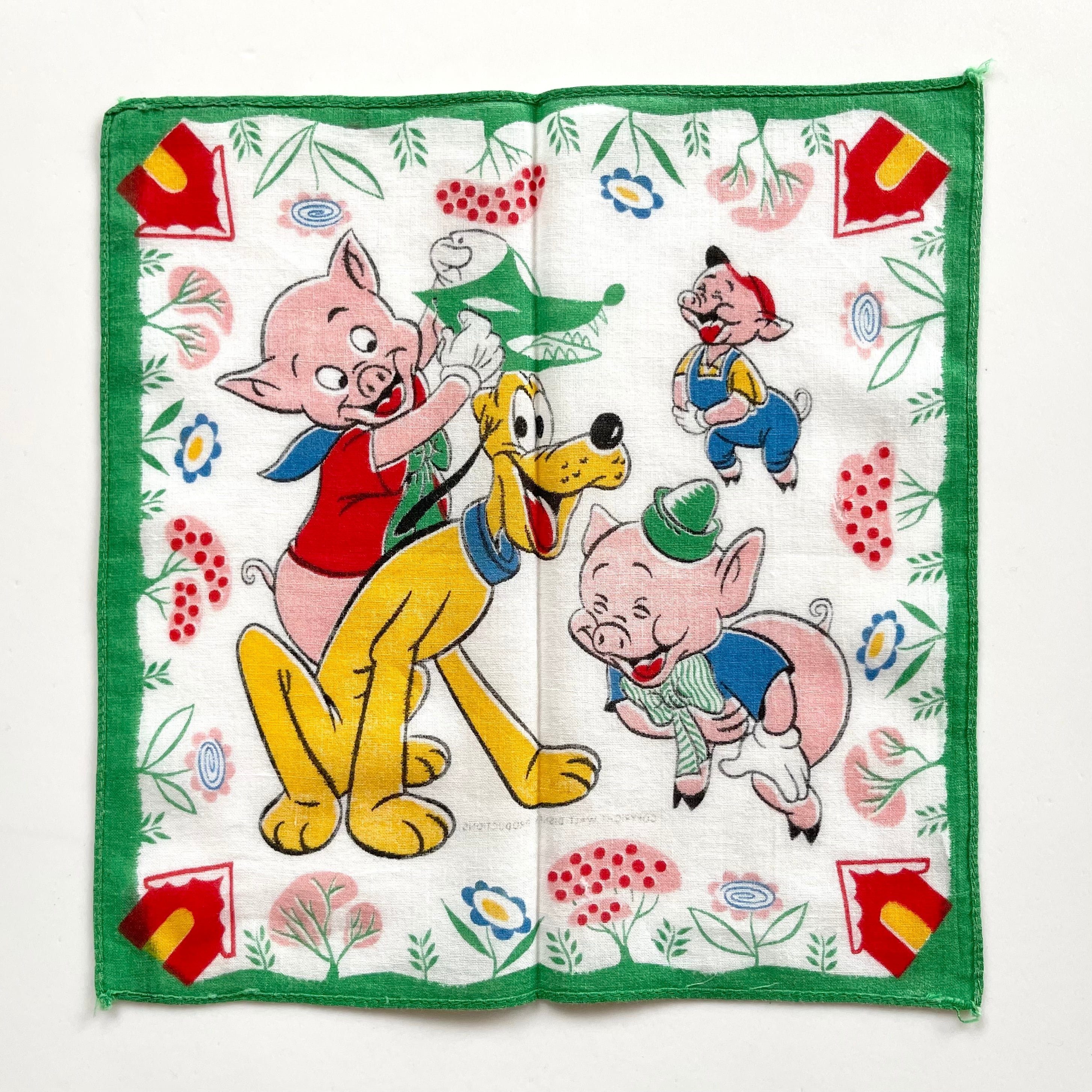 ビンテージ ディズニー バンダナ ハンカチ プルート vintage Disney