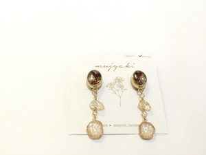 mujyaki ハーブストーンイヤリング