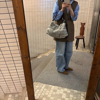 BARDOT ROSE ツイードトートバッグ