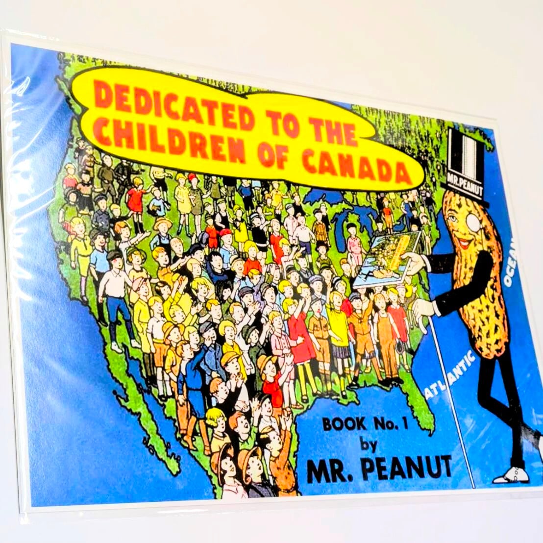 ☆ ちょうどいいB4ポスター【ミスターピーナッツ (Mr. Peanut)】 ( DEDICATED TO THE CHILDREN OF CANADA ) 〚アメリカン雑貨 アメトイ〛