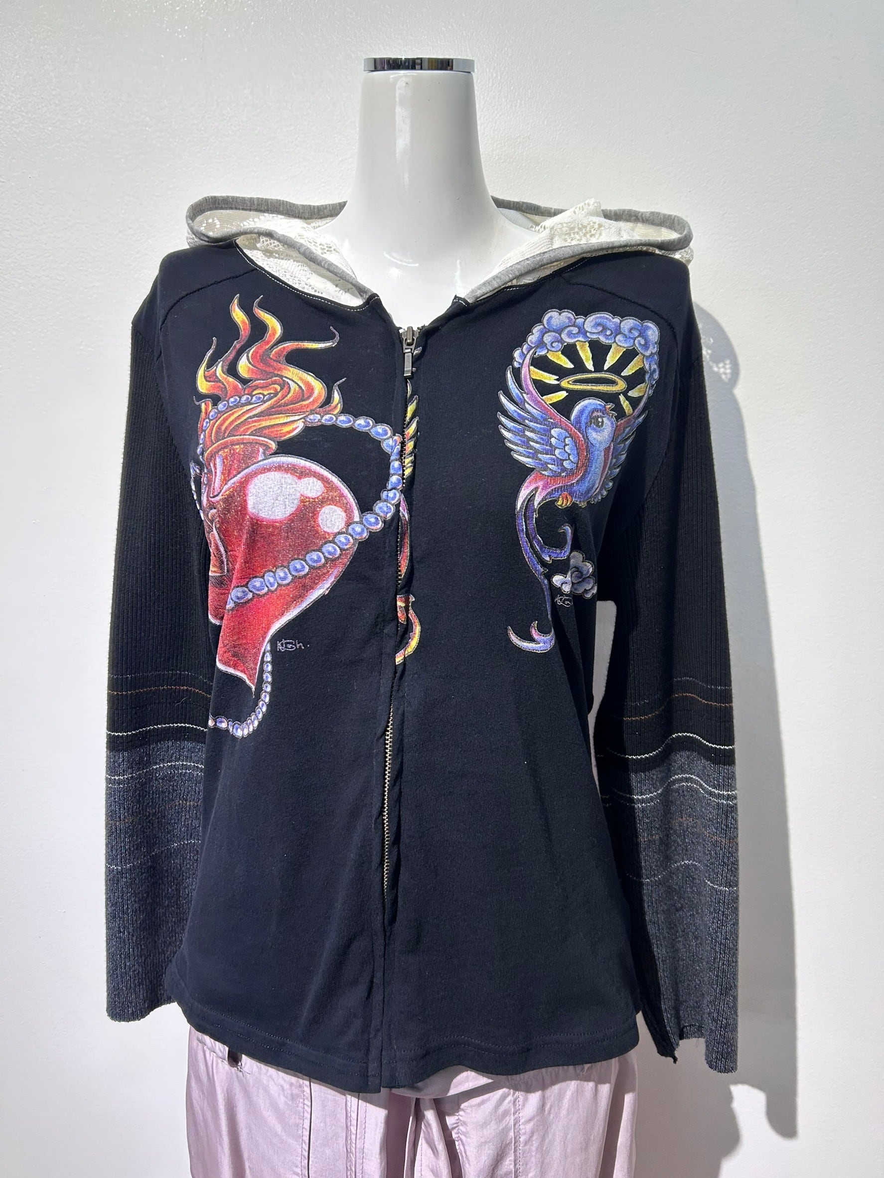 Remake zip-up hoodie