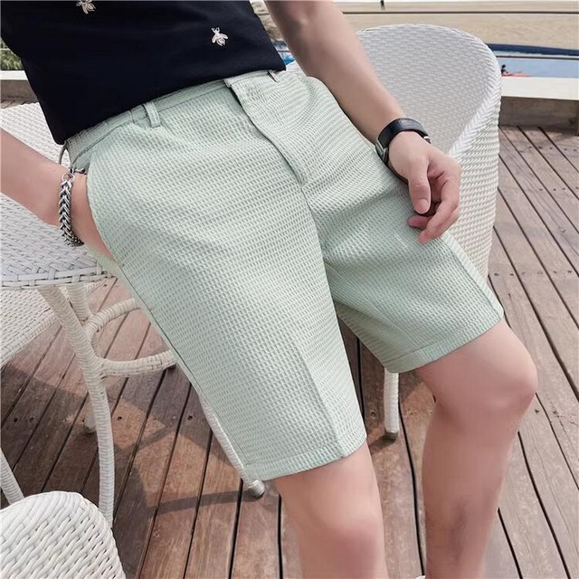 ワッフル5分丈ミディアムパンツ（4color） M0124