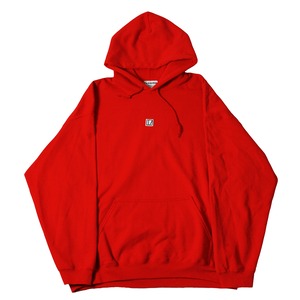 INAME×GILDAN logo Patch hoodie  (Red)