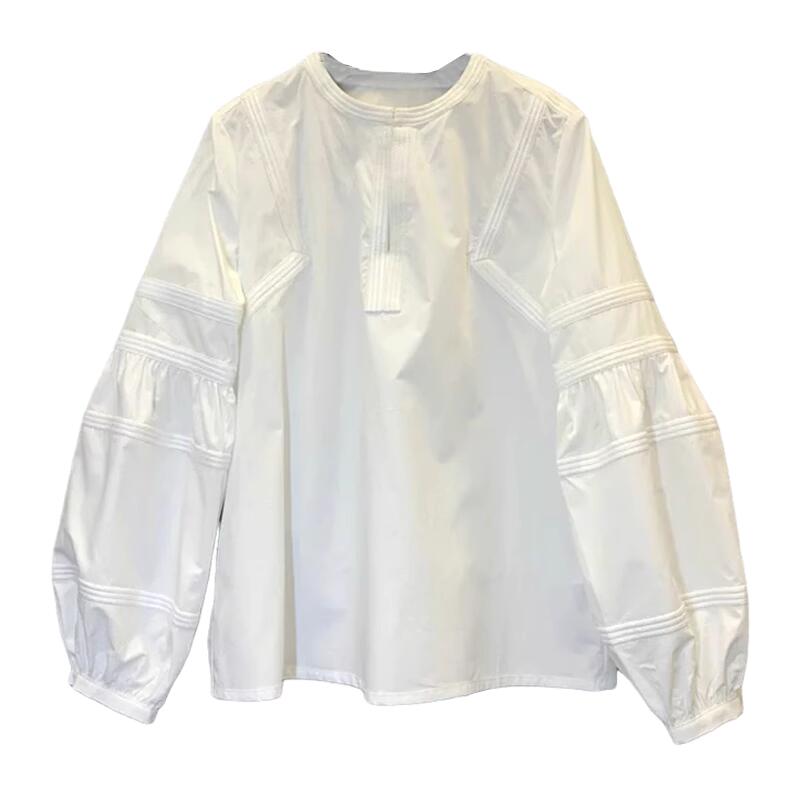 round neck sweatshirt loose design W00029