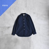 MANUAL ALPHABET | WASHER BROAD LOOSE FIT BAND COLLAR SHIRT　バンドカラー シャツ
