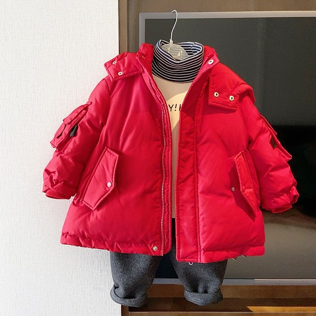 ウィンタージャケット ホワイト 冬物 Duduベイビー88143414414