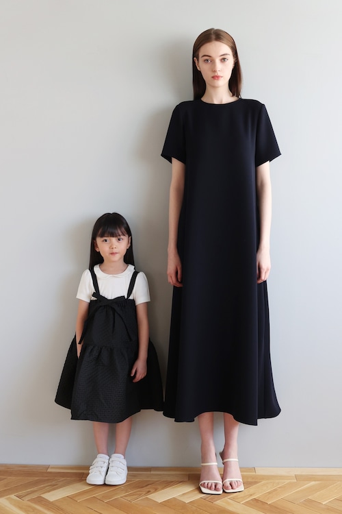 TWILL LOUNGE DRESS BLACK