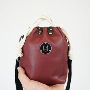 COMUSUBI (コムスビ) ／ COMUSUBI BAG Mini "Smooth Leather" -Wine-