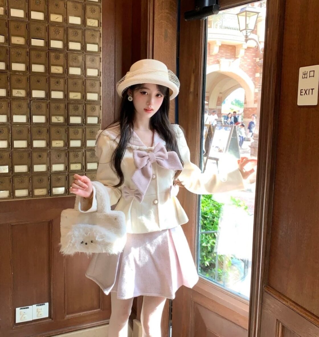 セットアップ】ピンク 制服 スクール 可愛い リボン | PAY ID