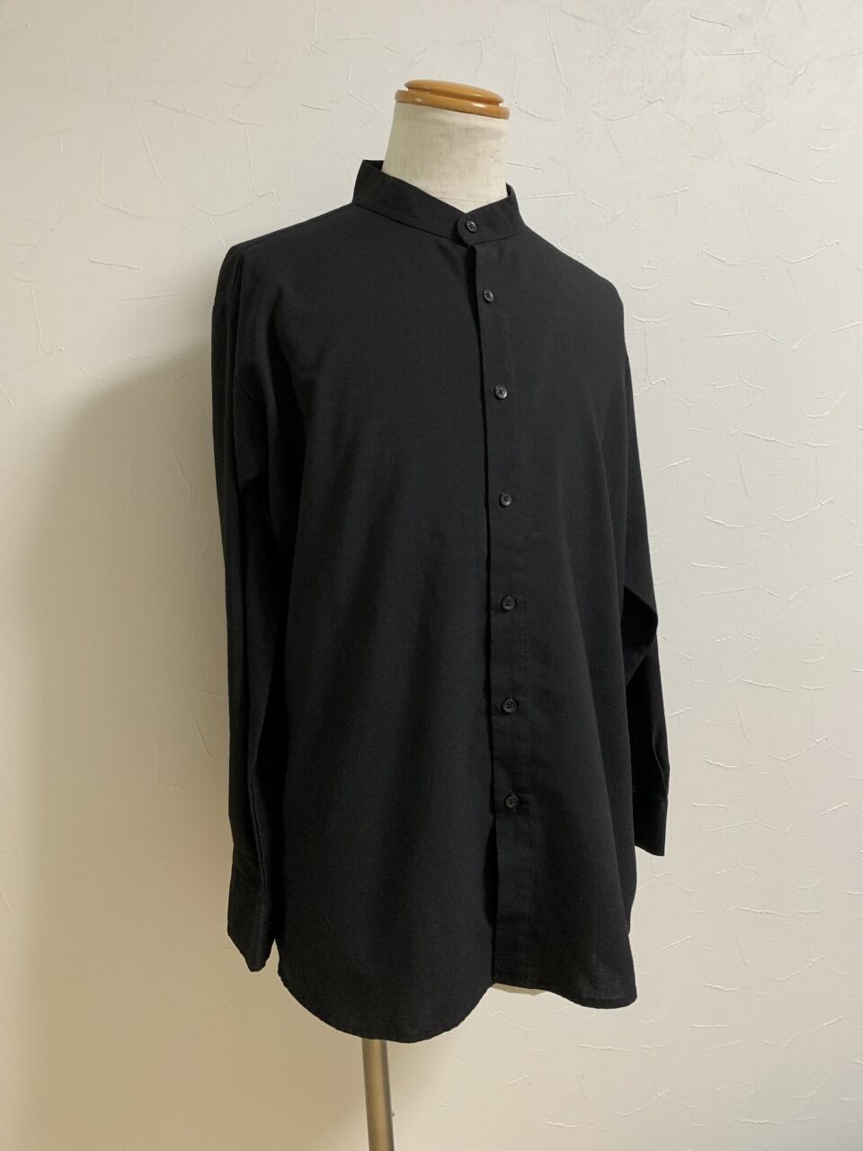 1980's Big Silhouette No Collar Long Sleeve Shirt