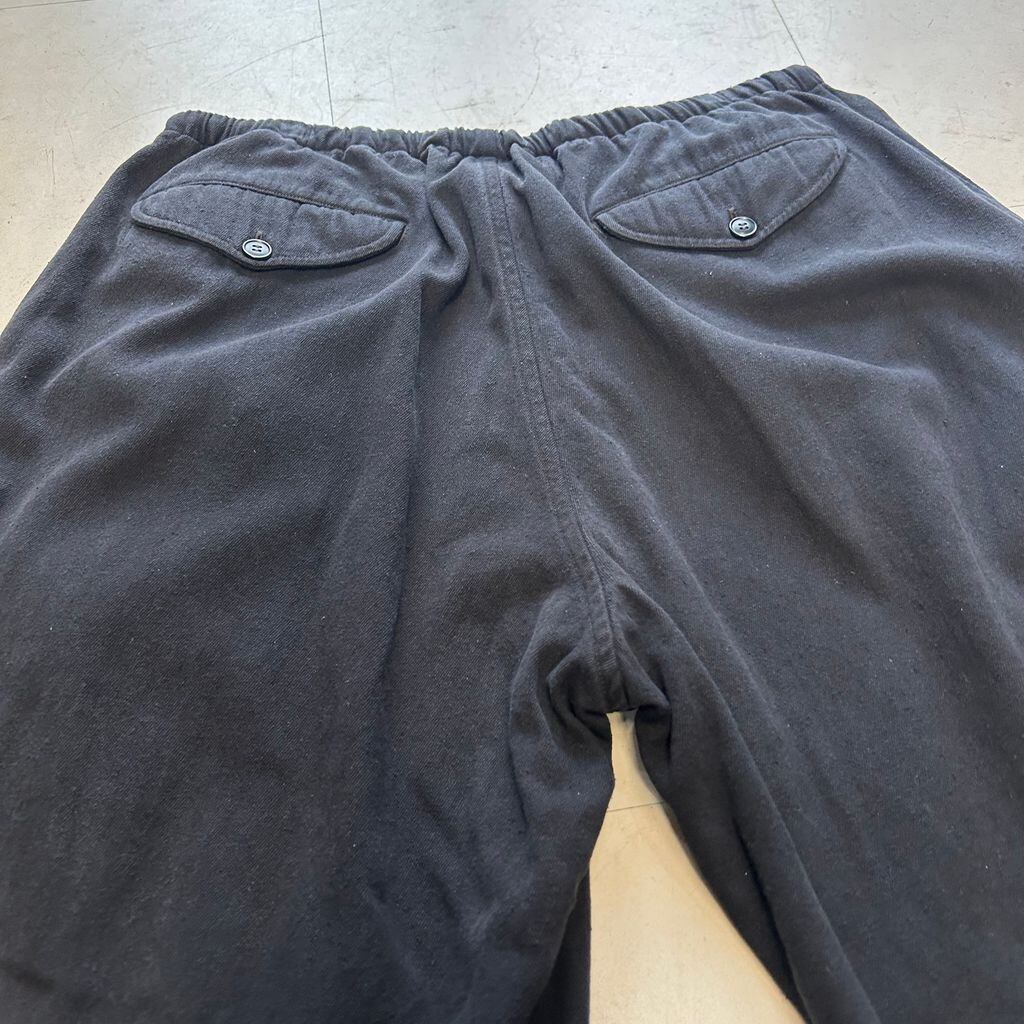 COMOLI コモリ シルクネップ ドローストリング パンツ ワイドパンツ