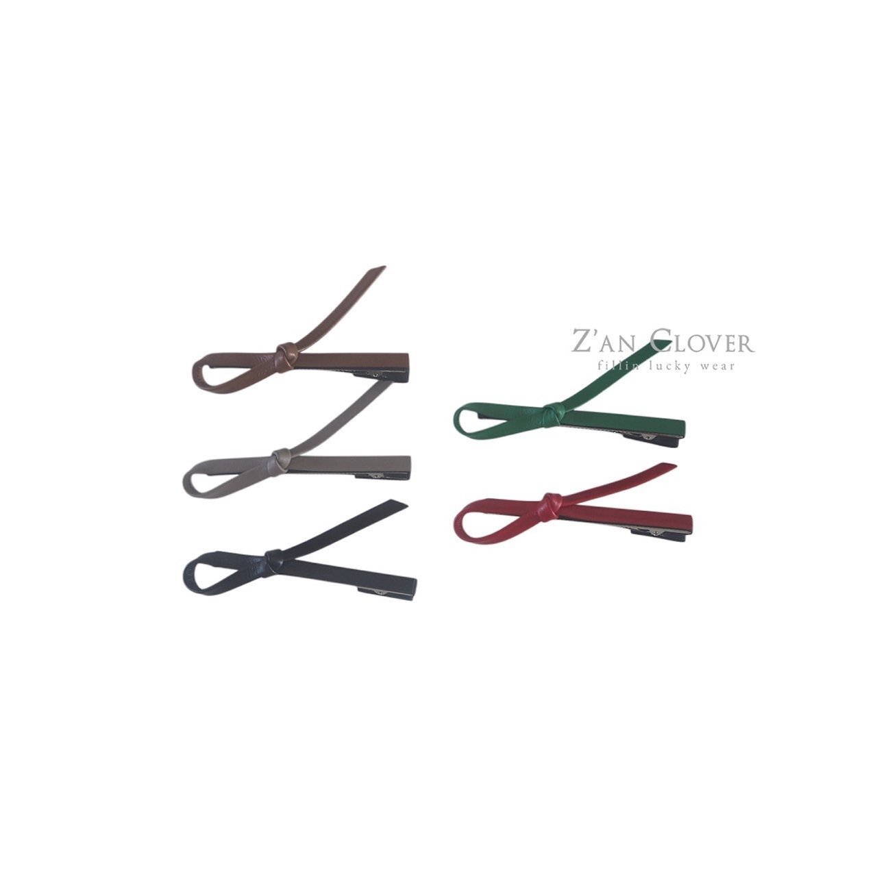 ZAN CLOVER［取寄］leather ribbon pin 26winter
