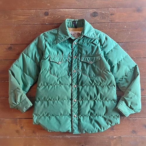 70s  THE NORTH FACE  茶タグ 〝 DOWN SHIRT JACKET 〟