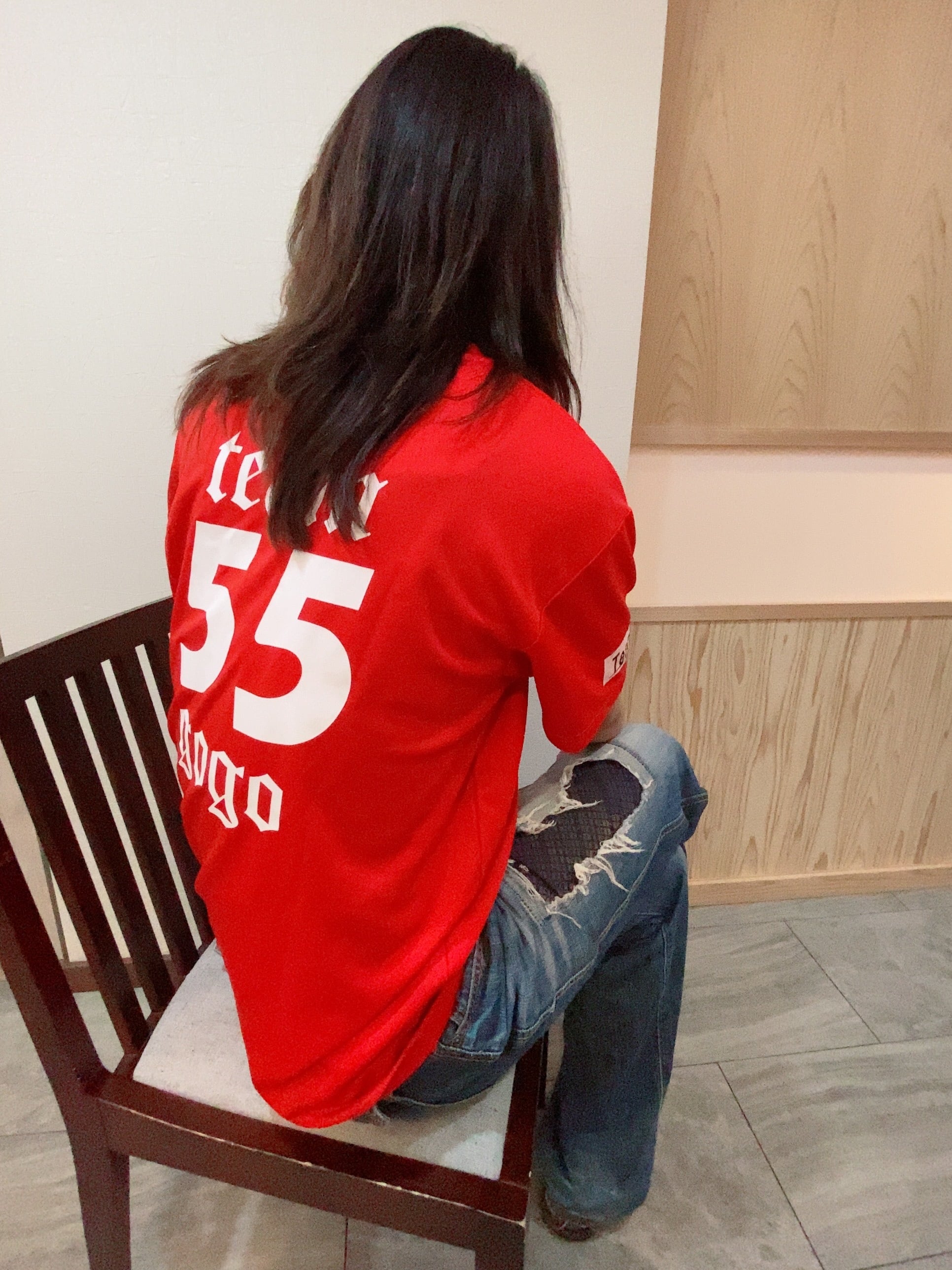 限界フル回転300回記念値下げ中】55Tシャツ（レッド／M～2XLサイズ