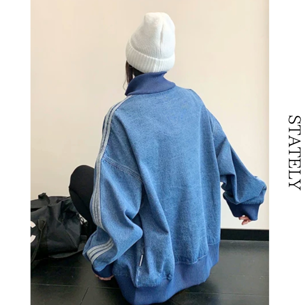 Washed Line Zip ブルゾン/2color_O02・画像7