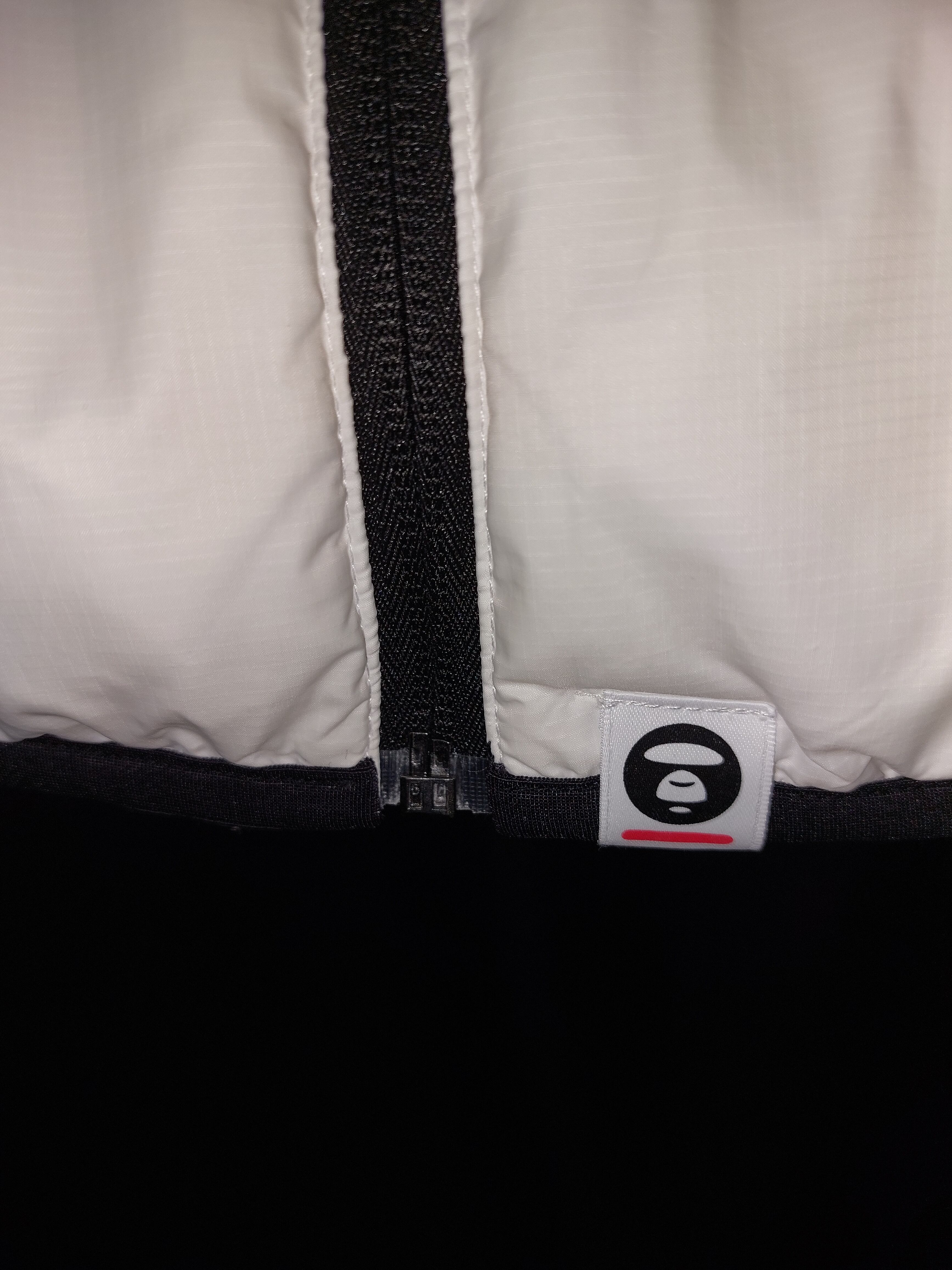 AAPE NOW ホワイト ダウンベスト Size L ランクB | ReuseShop fusion2r