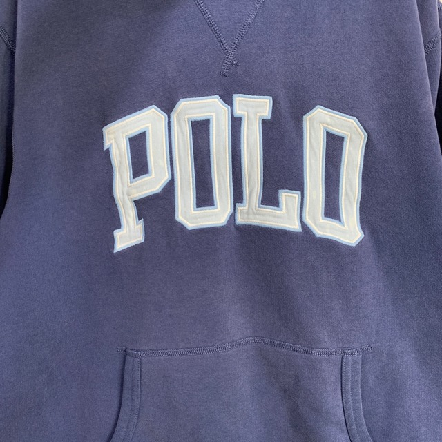 ラルフローレン POLOロゴスウェットパーカー ポニーマーク ネイビー XL