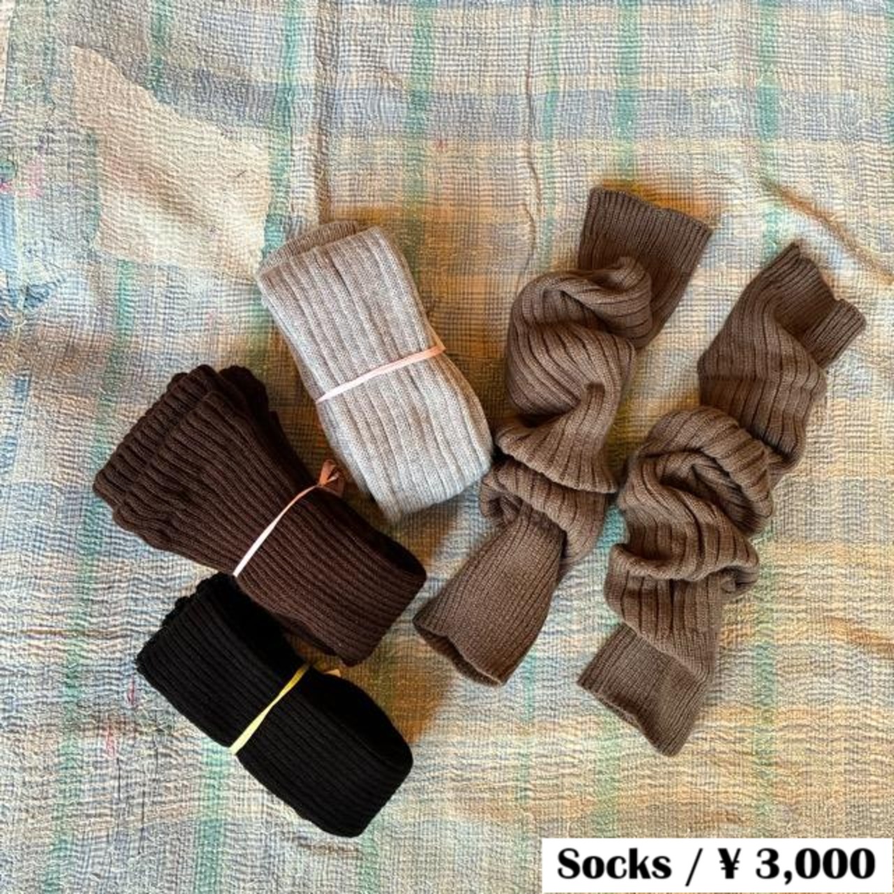 TOPANGA SOCKS Ladies' Rib Knit Long Leg Warmers (4 colors) Available in Gray, Greige, Brown, and Black