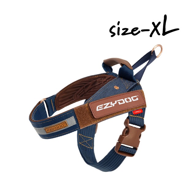 EZYDOG（イージードッグ）犬用ハーネス エクスプレスハーネス デニム　XL 【プレミアム デニム コレクション】