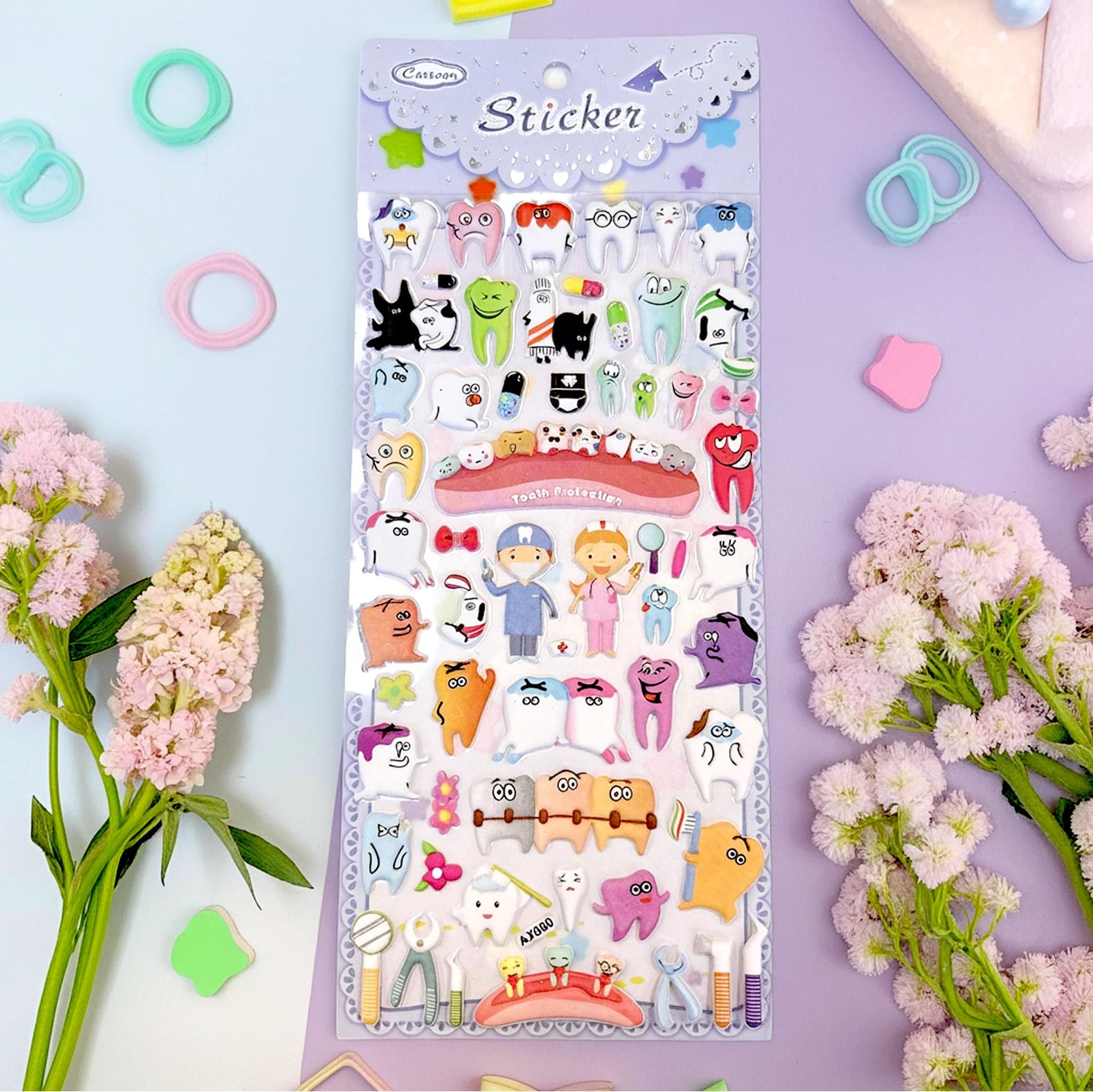 【 ぷくぷく ぷっくり デンタル シール 】 3D 歯 歯医者 歯磨き 歯ブラシ 虫歯 歯科 小児歯科 歯科医院 ドクター 衛生士 子ども キッズ ご褒美 カラフル 顔 ポップ かわいい 生活 自然 可愛い 女 男 手紙 便箋 スタンプ 立体 もちもち ステッカー おしゃれ 結婚式 招待状 ラッピング プレゼント カード