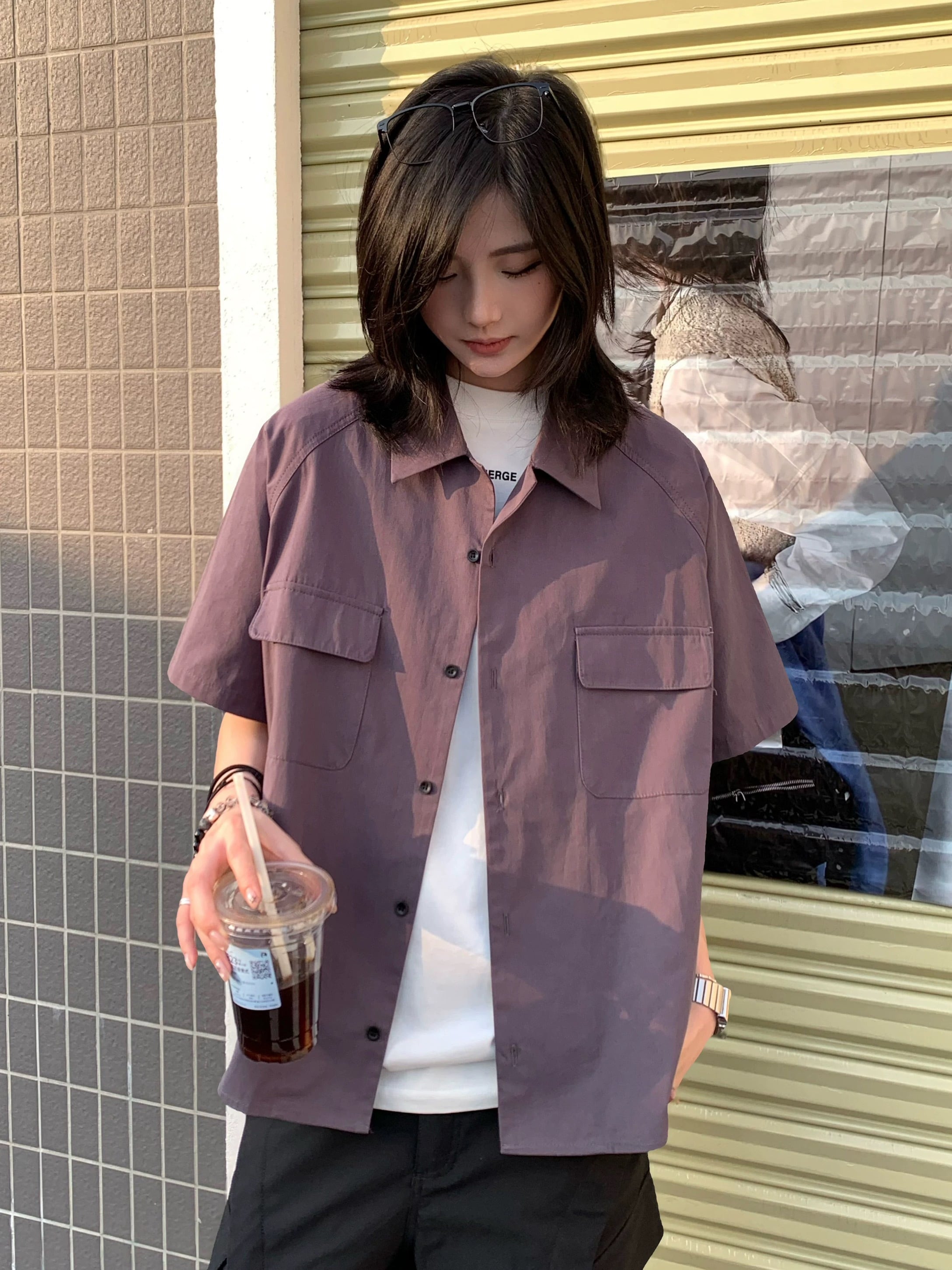 バックメッセージ ショートシャツ / Back Message Short Shirt