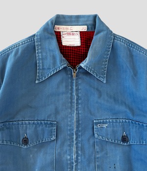 -CLEAN COVERALL SUPPLY CO.- Vintage 50-60s M Work Jacket