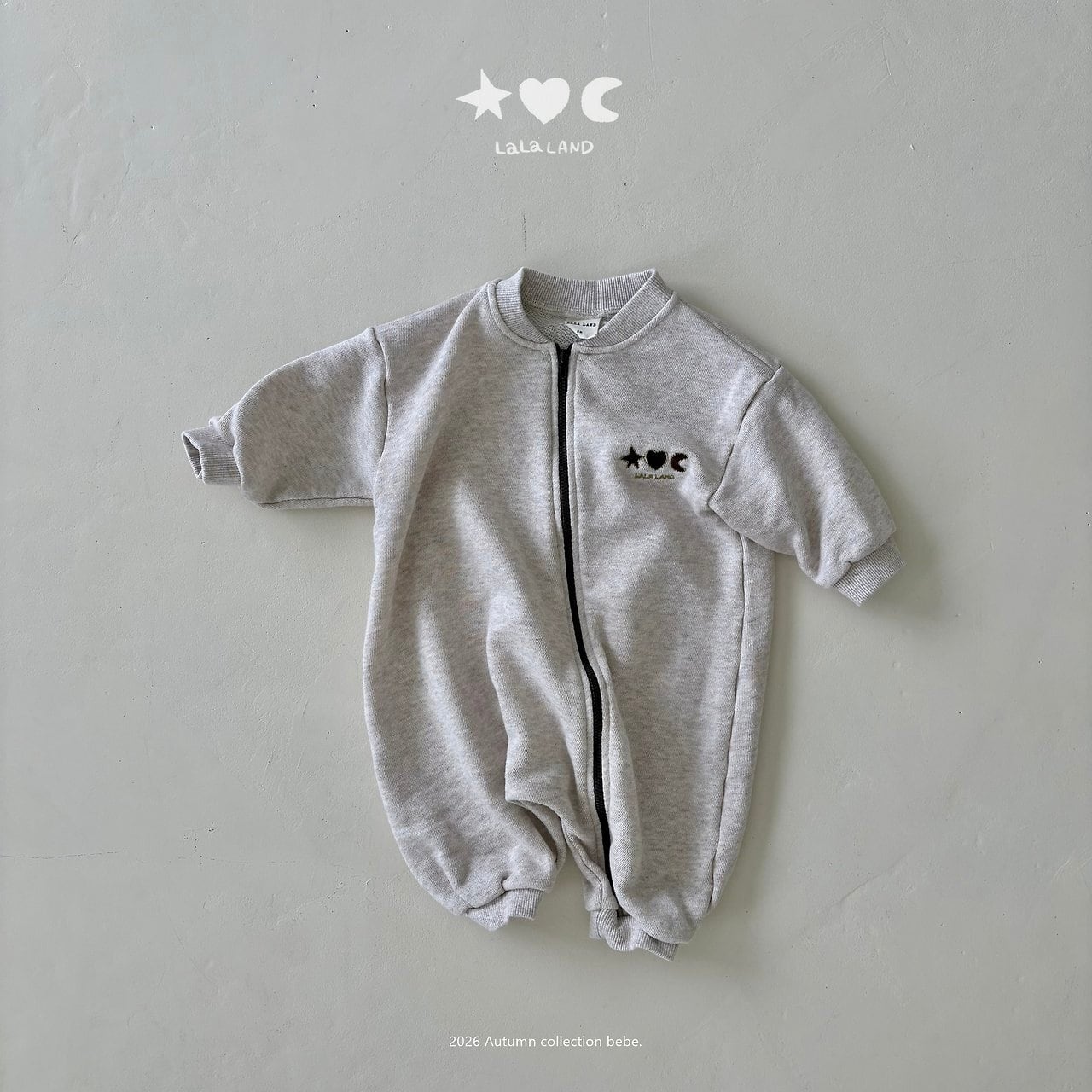 【予約商品】bebe terry zip-up suit