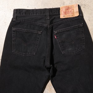 美品 30×30 Levi's 501 USA サルファー ブラックデニムパンツ リーバイス