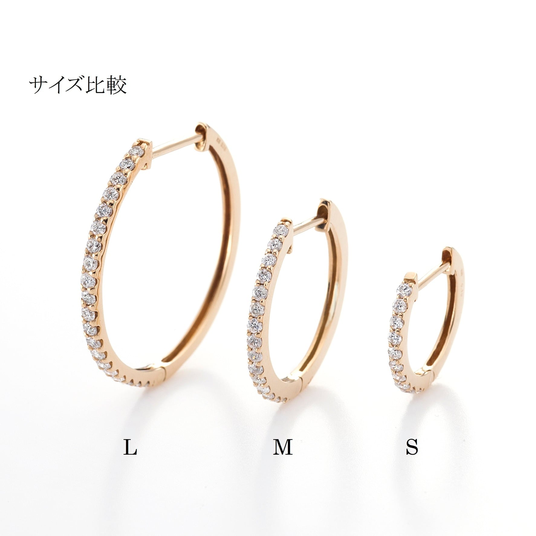Clair フープピアス [L] | BIJOURS