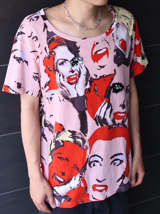 【marc jacobs】graphic design half sleeve top