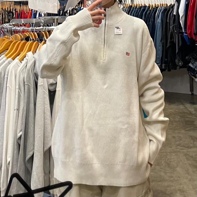 【Polo Jeans / ポロジーンズ】ハーフジップニット
