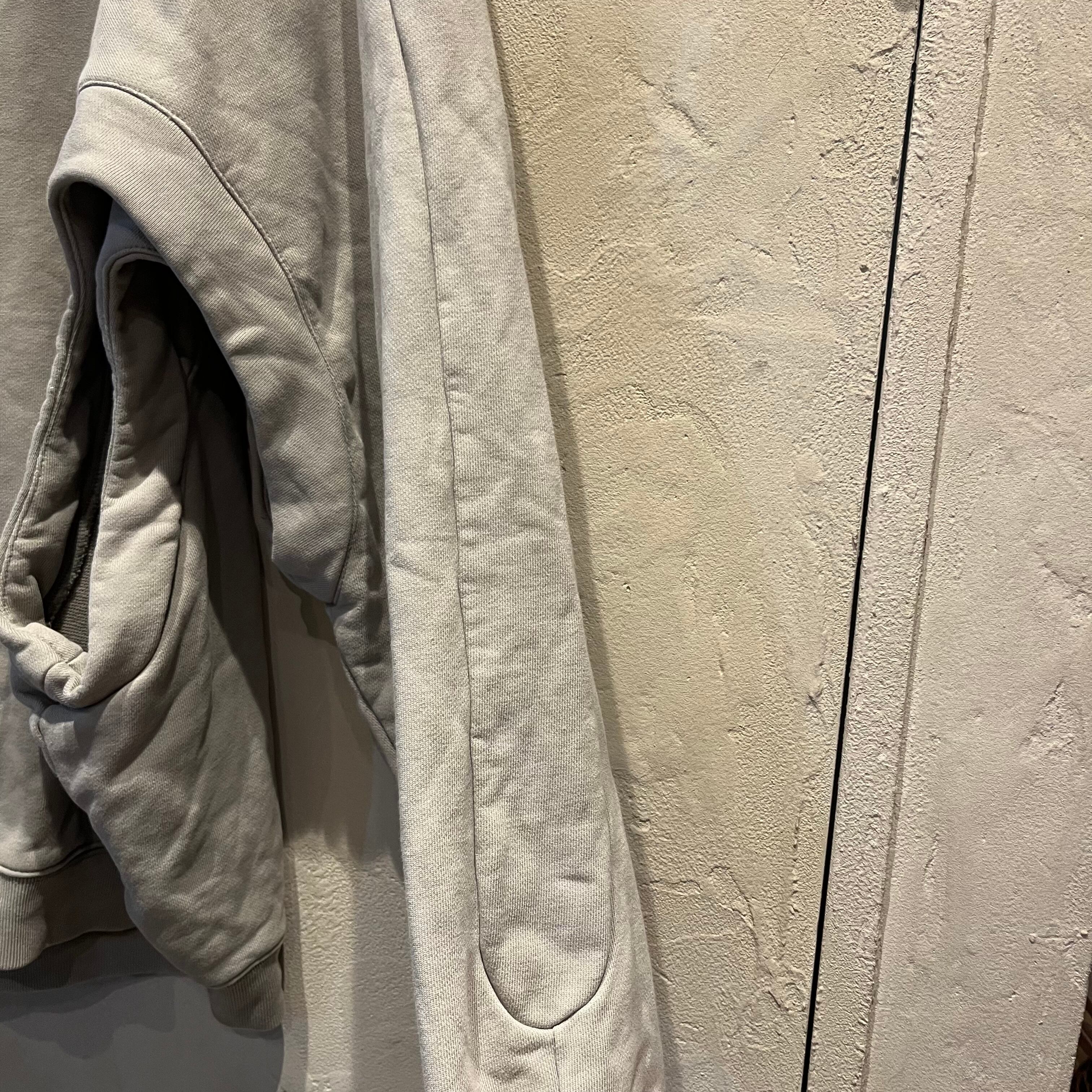 GUTTER ガッター 変型パーカー HOODIE グレー系 SIZE S 【代官山10 