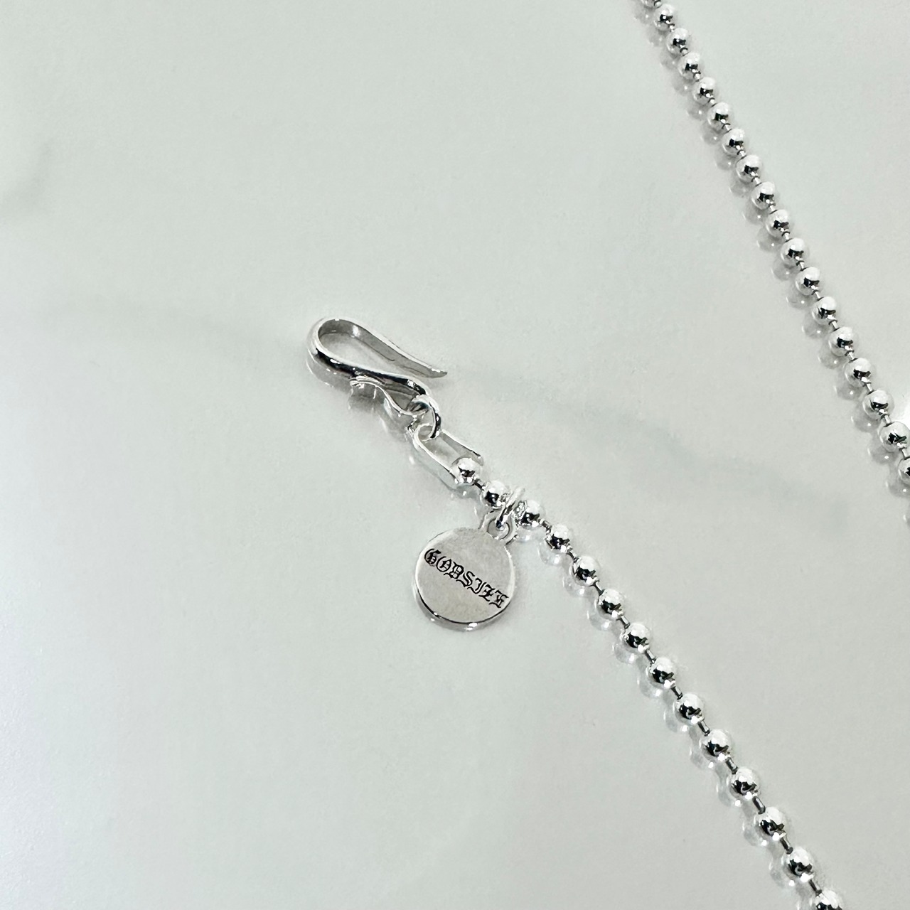 DICE : HORSESHOE BALL CHAIN NECKLACE / ホースシューダイス ボールチェーンネックレス