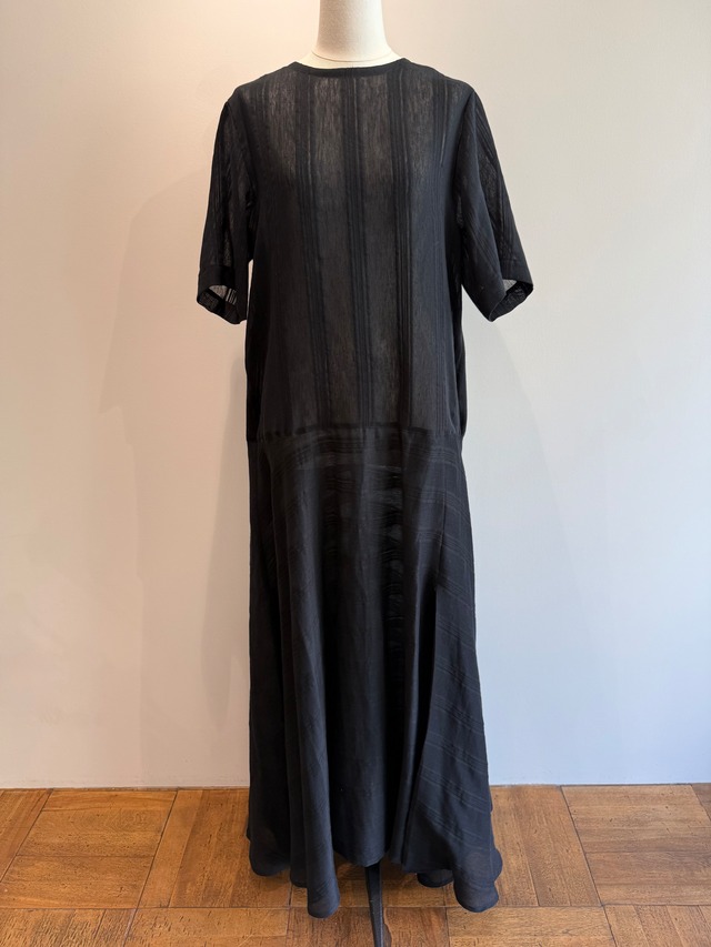 jonnlynx/J L226-OP1084 striped dress(BLACK)
