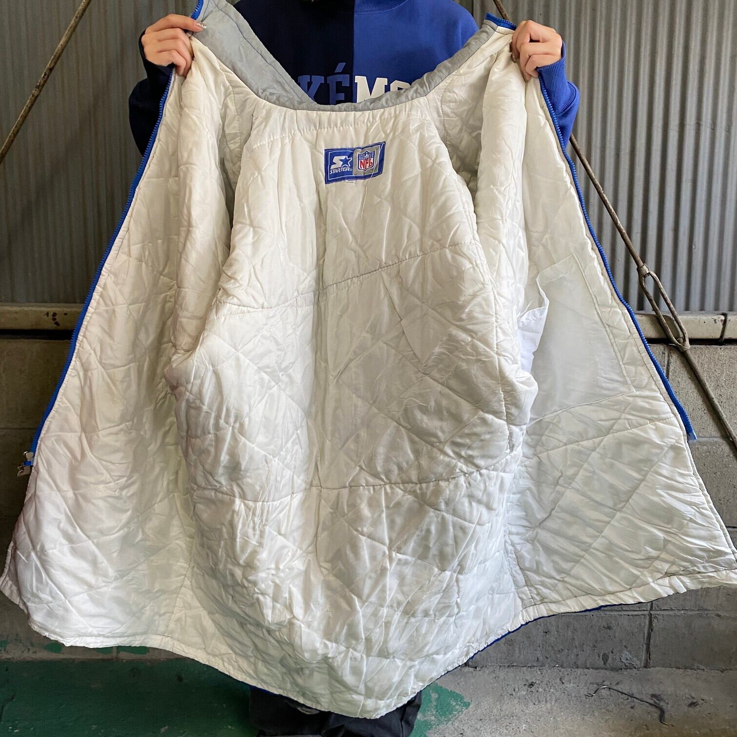 j27)スターターNFLライオンズ たっぷり中綿キルティングプルオーバー